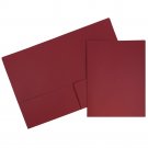 JAM Premium Two Pocket Cardstock Presentation Folder, Dark Red, 1000/carton