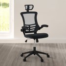 Techni Mobili 23 in Executive Chair with Adjustable Height, 220 lb. Capacity, 