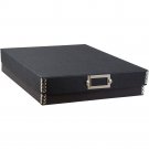 JAM Letter File Box, 12x9.5x2.25, Black Kraft, 1/Pack