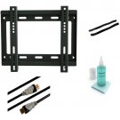 Atlantic Low Profile Fixed TV Wall Mount Kit for 10"" to 37"" Flat Panel TVs