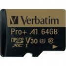 Verbatim, VER70002, 64GB Pro Plus microSDXC Card, 1