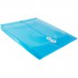 JAM Plastic Envelopes, 9.8x11.8, 12/Pack, Blue, Button String, Letter Open End