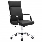 Mid-Back Office Desk Chair Executive Adjustable Swivel Task Chair Pu Leather C