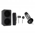 Portable BT Stereo Speakers Entertainment Pack-BLACK