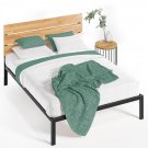 Zinus Paul 42” Metal and Wood Platform Bed Frame, Queen