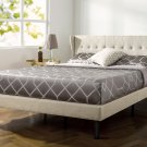 Zinus Athena 42"" Upholstered Platform Bed with Wingback Headboard, King