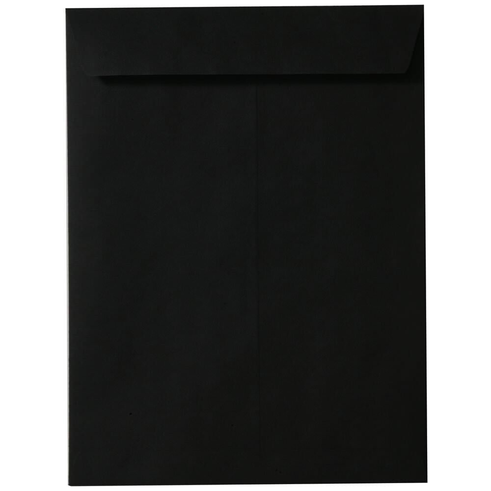 JAM 10 x 13 Catalog Envelopes, Black, 100/Pack