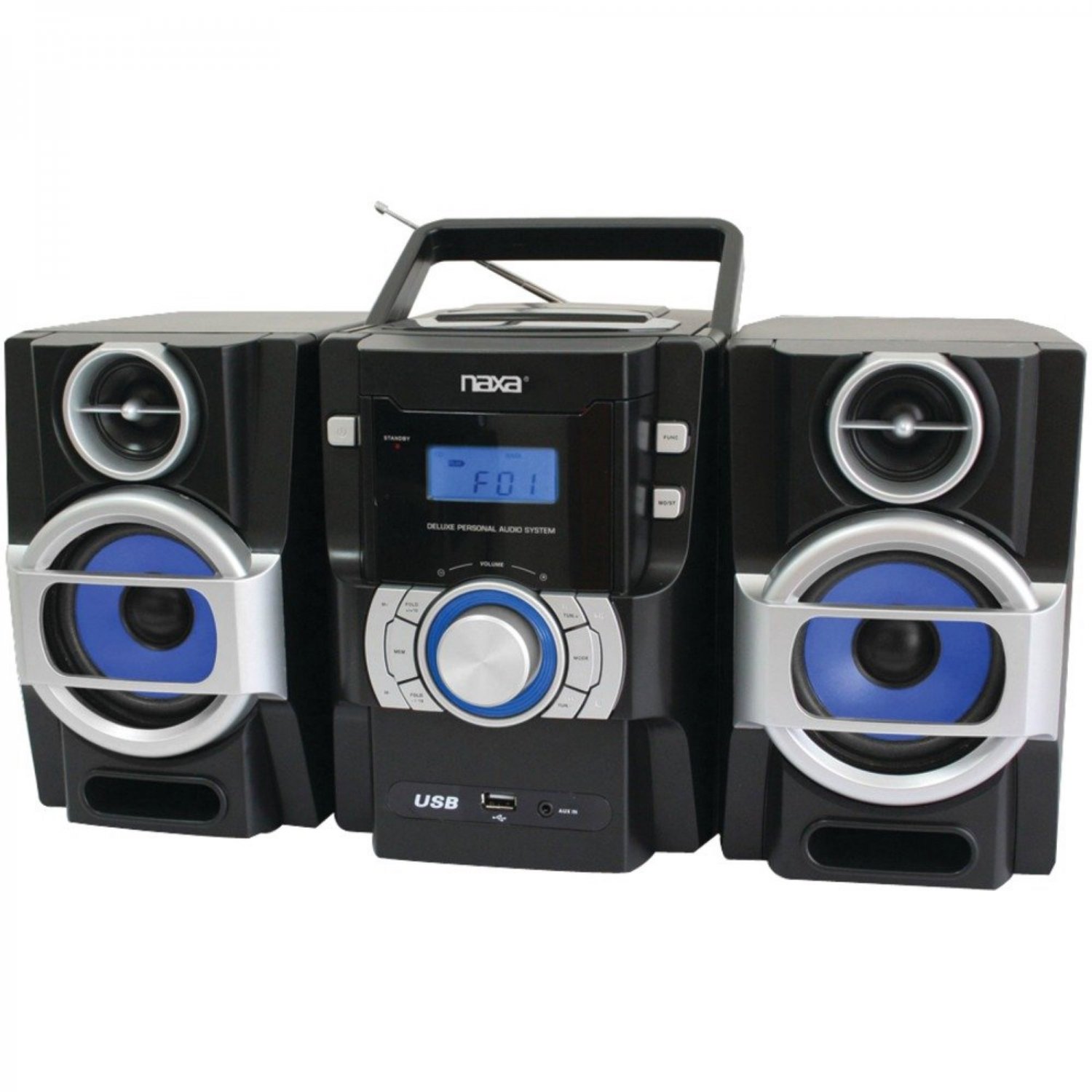 Naxa NPB-429 Mini Hi-Fi System 16 W RMS iPod Supported Black NPB429