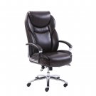 Serta Big & Tall Office Chair, Bonded Leather, Brown