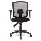 Etros Series Petite Mid-Back Multifunction Mesh Office Chair, Black