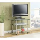 Designs2Go No Tools Classic Glass Tv Stand, For Tv'S Up To 32""