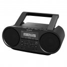 Sony Bluetooth CD/Radio Boombox, Black, ZS-RS60BT