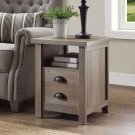 Better Homes And Gardens Granary Modern Farmhouse End Table, Rustic Gray