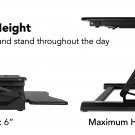 Height Adjustable Standing Desk Converter Workstation | 35 Inch Tabletop