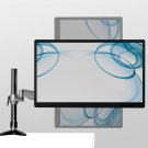 Dual Monitor Desk Stand | Fits 21""-27"" Computer Screens | Clamp And Grommet Ba