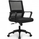 Mb-7 Ergonomic Mid Back Adjustable Mesh Home Office Computer Desk Chair, Black
