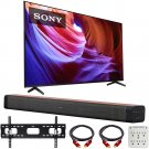 Sony KD65X85K 65"" X85K 4K HDR LED TV with smart Google TV (2022 Model) Bundle 