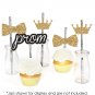 Big Dot of Happiness Prom - Paper Straw Decor - Prom Night Striped Decorative Straws - Set of 24