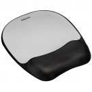 Memory Foam Mouse Pad with Wrist Rest 7.93 x 9.25 Black/Silver 9175801