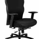 Basyx by HON VL705 Big and Tall Mesh Chair - Mesh Back/Fabric Seat - Black