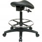 Office Star Products Backless Stool with Saddle Seat