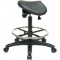 Office Star Products Backless Stool with Saddle Seat