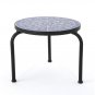 Outdoor Ceramic Tile Side Table With Iron Frame, Size: 10"" (H) X 13"" (W)