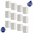 Acoustic Audio 251W Indoor Outdoor 3 Way Speakers 2400 Watt White 6 Pair Pack 251W-6Pr