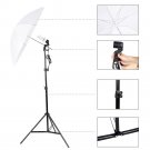 Ktaxon Photography Kit 4 Light Bulb 3 Umbrella Muslin Backdrop Stand Set Photo