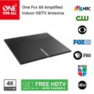 One For All 16472 Amplified Indoor Smart TV Antenna - Supports 4K 1080p