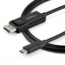 StarTech.com CDP2DP141MBD 3.3 ft. (1 m) USB-C to DisplayPort 1.4 Cable, Bi-Directional - Black