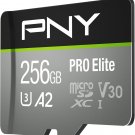 256Gb Pro Elite Class 10 U3 V30 Microsdxc Flash Memory Card - 100Mb/S, Class 1