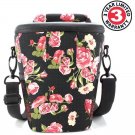 USA GEAR QTL Portable DSLR Camera Case Bag, Floral