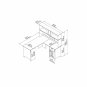 Bush Furniture Salinas Farmhouse 60 in L Shape Desk with Hutch, Box Drawer and