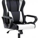 Racing Office Chair, High-Back PU Leather Gaming Chair Reclining Computer Desk