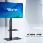 FITUEYES Universal Swivel Floor TV Stand for 65 Inch TV, Television Stands wit