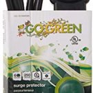 GoGreen Power 6 Outlet Surge Protector 16106MSBK - 6ft Cord - Black
