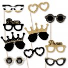 Prom Glasses - Paper Card Stock Prom Night Party Photo Booth Props Kit - 10 Count