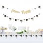 Prom - Prom Night Party Letter Banner Decoration - 36 Banner Cutouts and No-Mess Real Gold Glitter