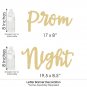 Prom - Prom Night Party Letter Banner Decoration - 36 Banner Cutouts and No-Mess Real Gold Glitter
