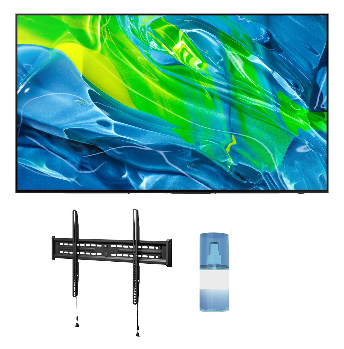Samsung QN55S95BAFXZA 55"" Quantum OLED HDR UHD 4K Smart TV with a Walts FIXED-MOUNT-43-90 TV Mount