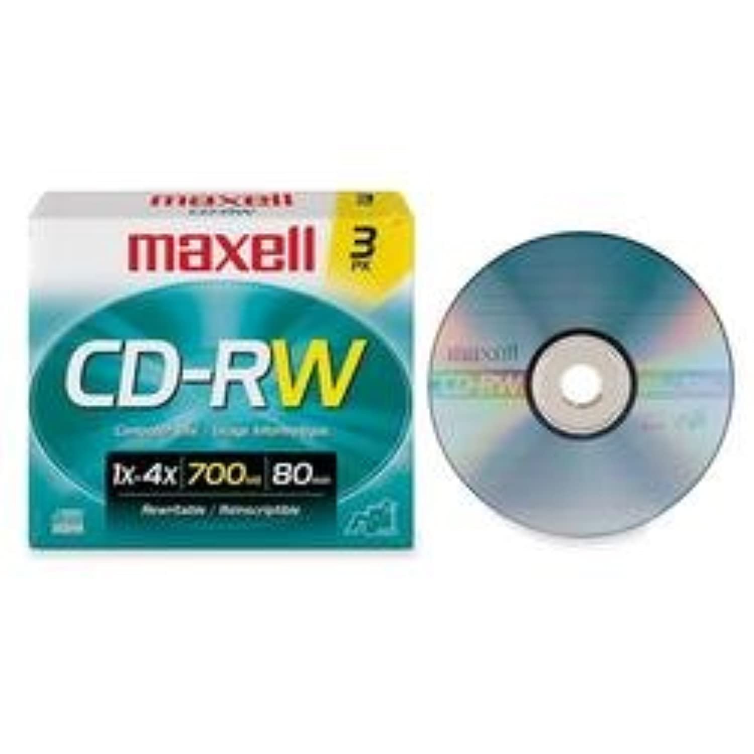 Maxell CD-RW Media - 650MB - 120mm Standard