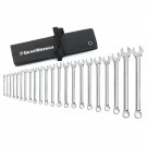 22 Pc. 12 Pt. Combination Wrench Set, Long Pattern, Metric - 81916