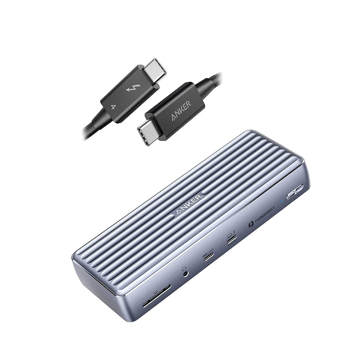 Anker Thunderbolt 4 Cable 2.3 ft+Anker Apex 12in1 Thunderbolt 4 Dock