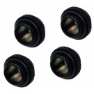 Alphacool G1/4"" Male to Male Extender Fitting, 5mm, Deep Black, 4-Pack
