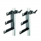 Manfrotto 044 B/P Clamps-2 Holder Hooks 045 Mounted on 2 Superclamps 035