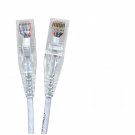 5 Ft. Cat 6A 10 Gbps Utp 28 Awg Ultra Slim Ethernet Cable, White (5-Pack)