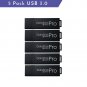 Mp Valuepack Usb 3.0 Datastick Pro Flash Drive (Black), 64 Gb, 5 Pack Bulk