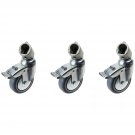 Manfrotto 110 75mm Caster with Brakes for all 22mm Leg Diameters - Set of 3