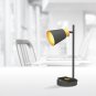 Realspace Vilara Led Desk Lamp With Usb And Qi Wireless Charger, 16""H, Black